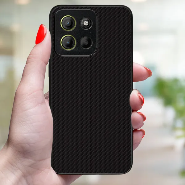 MY ART Ochranný kryt pre Motorola Moto G15 / G15 Power / G17 / G17 Power CARBON (231)