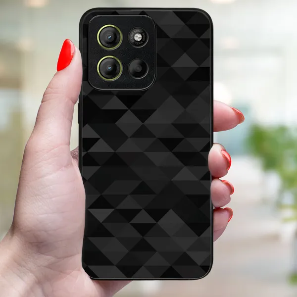 MY ART Ochranný kryt pre Motorola Moto G15 / G15 Power / G17 / G17 Power BLACK TRIANGLES (232)