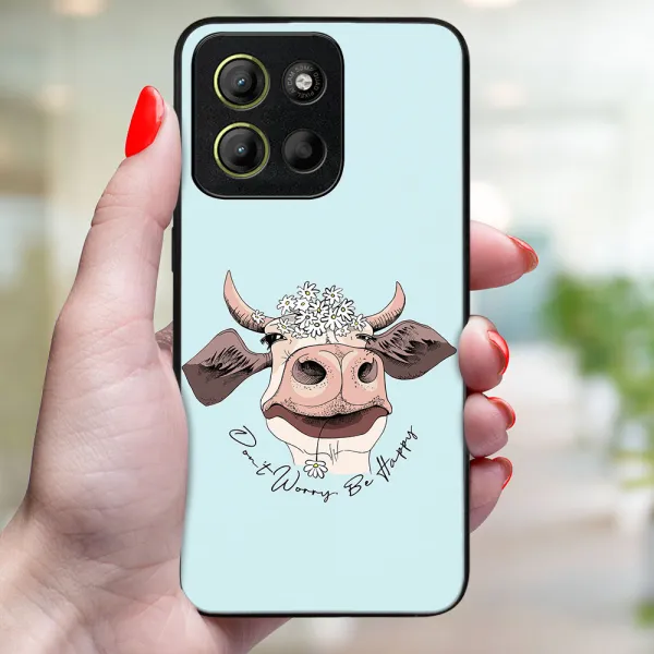 MY ART Ochranný kryt pre Motorola Moto G15 / G15 Power / G17 / G17 Power HAPPY COW (181)