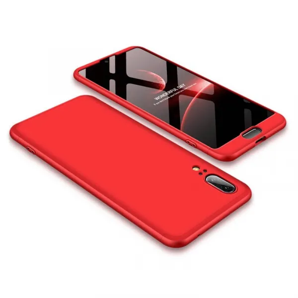 360° kryt Huawei P20 červený