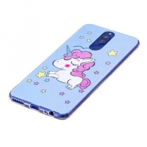 ART TPU Svietiaci obal Huawei Mate 10 Lite UNICORN modrý