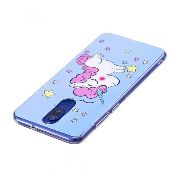 ART TPU Svietiaci obal Huawei Mate 10 Lite UNICORN modrý