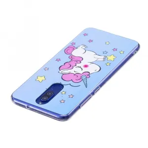ART TPU Svietiaci obal Huawei Mate 10 Lite UNICORN modrý