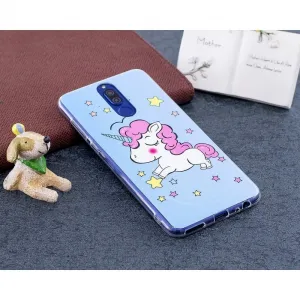 ART TPU Svietiaci obal Huawei Mate 10 Lite UNICORN modrý