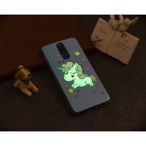 ART TPU Svietiaci obal Huawei Mate 10 Lite UNICORN modrý