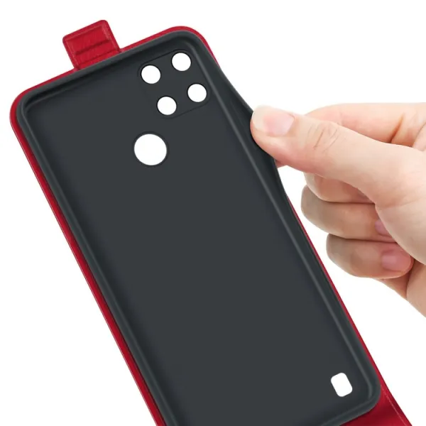 Vyklápacie puzdro Realme C21Y / C25Y červené