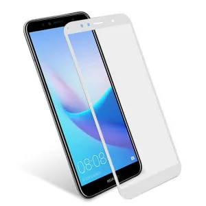 3D Tvrdené sklo Huawei Y6 2018 biele