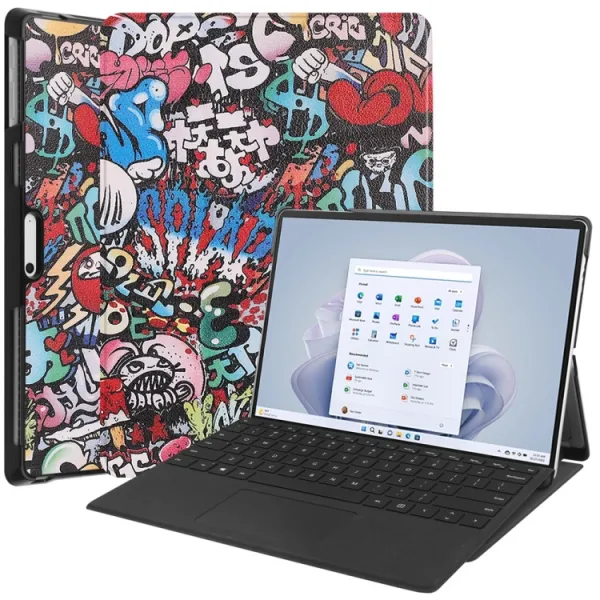 ART Zaklápací obal Microsoft Surface Pro 9 / 10 / 11 GRAFFITI