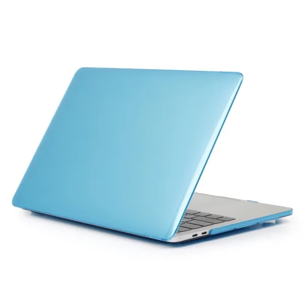 CRYSTAL Plastový kryt pre Macbook Air 13 (M2 / M3 / M4) A2681 / A3113 / A3240 svetlomodrý