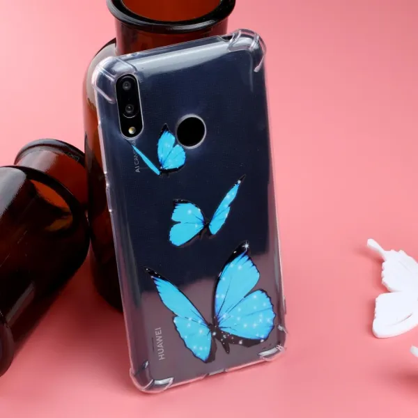 ART TPU Kryt Huawei Y7 2019 / Y7 Prime 2019 BLUE BUTTERFLY