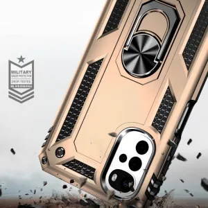 RING Ochranný obal pre Motorola Moto G22 zlatý