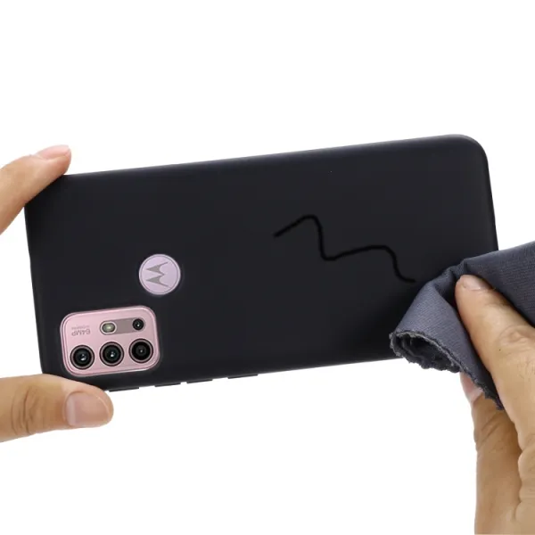 RUBBER Ochranný kryt Motorola Moto G10 / G20 / G30 čierny