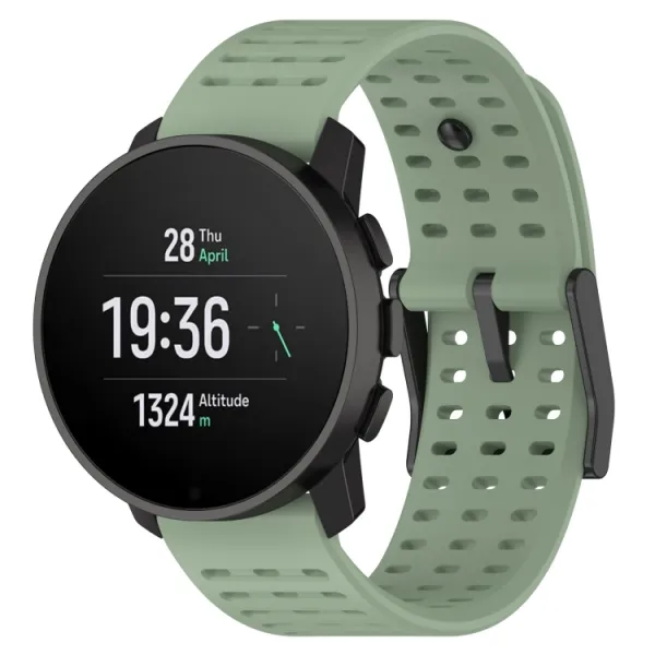 AIRY Silikónový remienok pre Suunto Race / Suunto Race S svetlozelený