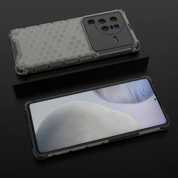 HONEYCOMB Ochranný kryt Vivo X80 Pro čierny