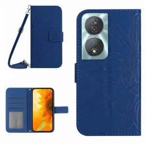 ART SUNFLOWER Peňaženkový obal pre Honor 90 Smart 5G modrý