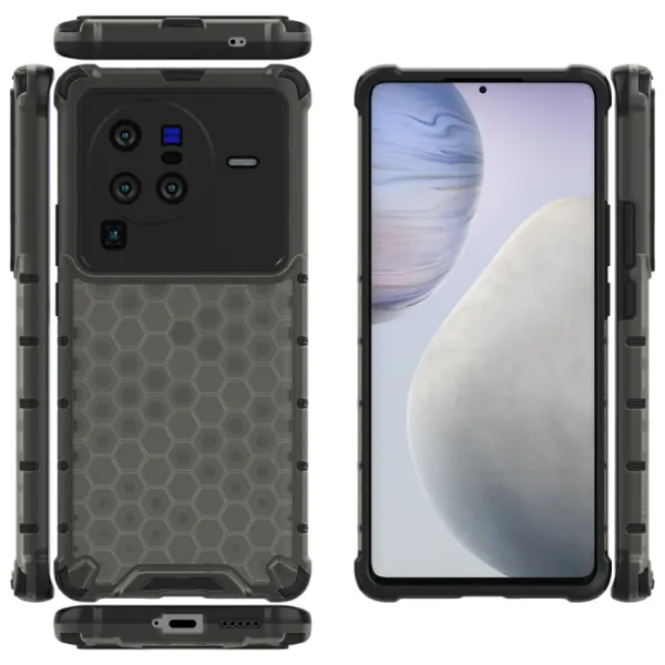HONEYCOMB Ochranný kryt Vivo X80 Pro čierny