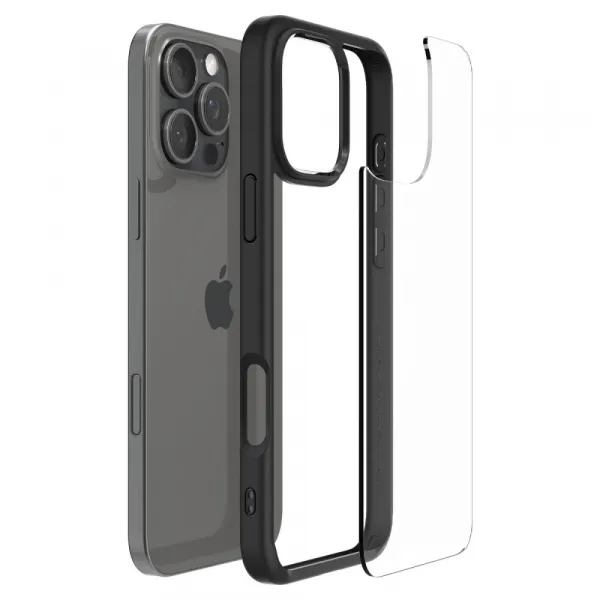 Spigen Ultra hybrid kryt na mobil, iPhone 16 Pro Max, čierny