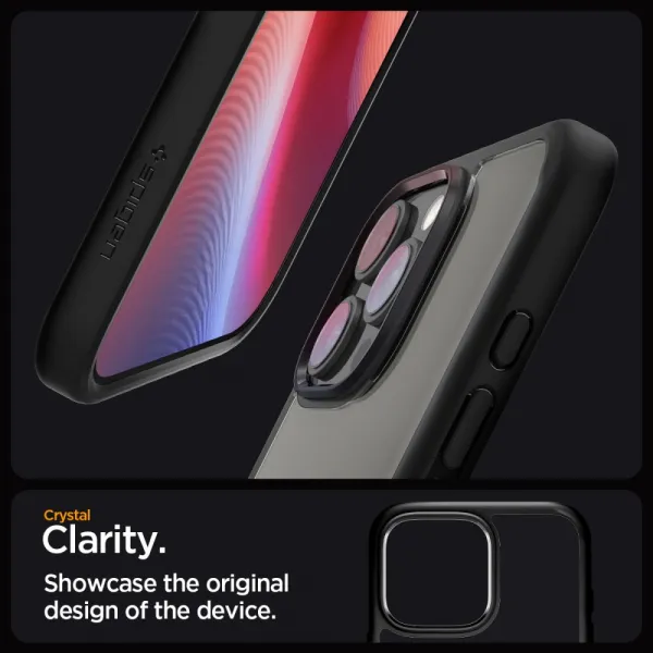 Spigen Ultra hybrid kryt na mobil, iPhone 16 Pro Max, čierny