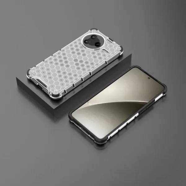 HONEYCOMB Ochranný kryt Xiaomi Poco F7 Pro priehľadný