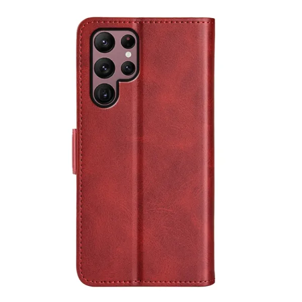SIDE Peňaženkové puzdro pre Samsung Galaxy S23 Ultra 5G červený