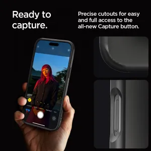 Spigen Ultra hybrid kryt na mobil, iPhone 16 Pro Max, čierny