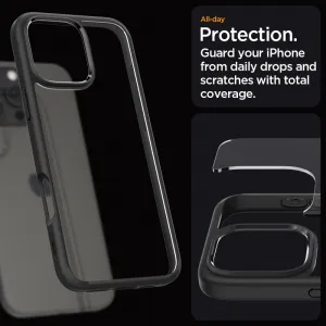 Spigen Ultra hybrid kryt na mobil, iPhone 16 Pro Max, čierny
