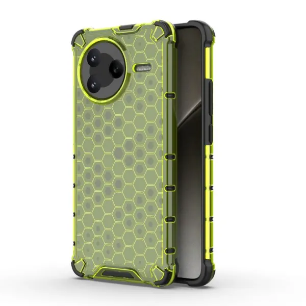 HONEYCOMB Ochranný kryt Xiaomi Poco F7 Pro zelený
