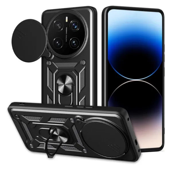 RING CAMERA Kryt s držiakom pre Honor Magic7 Pro 5G čierny