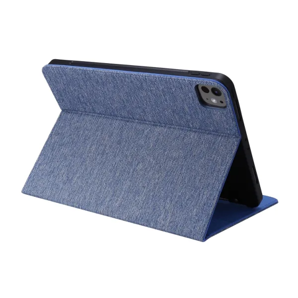 FABRIC Zaklápací kryt pre Apple iPad Air 11 2026 / 2025 / 2024 modrý