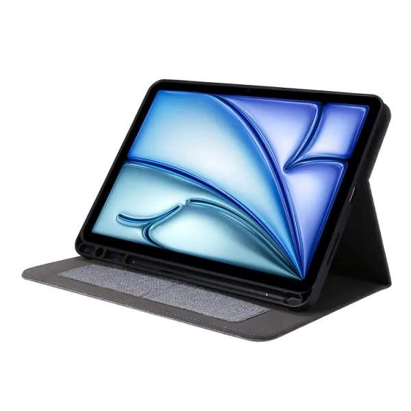 FABRIC Zaklápací kryt pre Apple iPad Air 11 2026 / 2025 / 2024 šedý