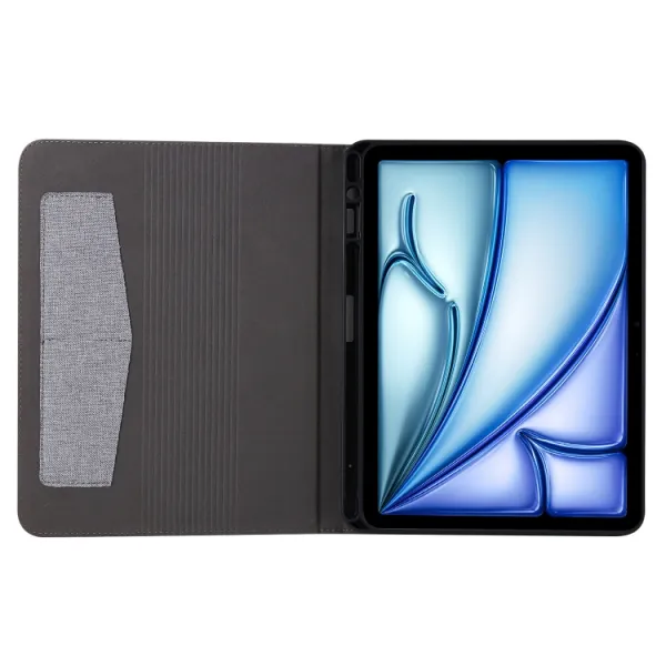 FABRIC Zaklápací kryt pre Apple iPad Air 11 2026 / 2025 / 2024 šedý