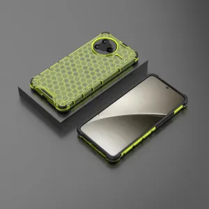 HONEYCOMB Ochranný kryt Xiaomi Poco F7 Pro zelený