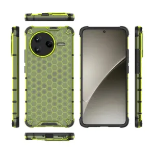 HONEYCOMB Ochranný kryt Xiaomi Poco F7 Pro zelený