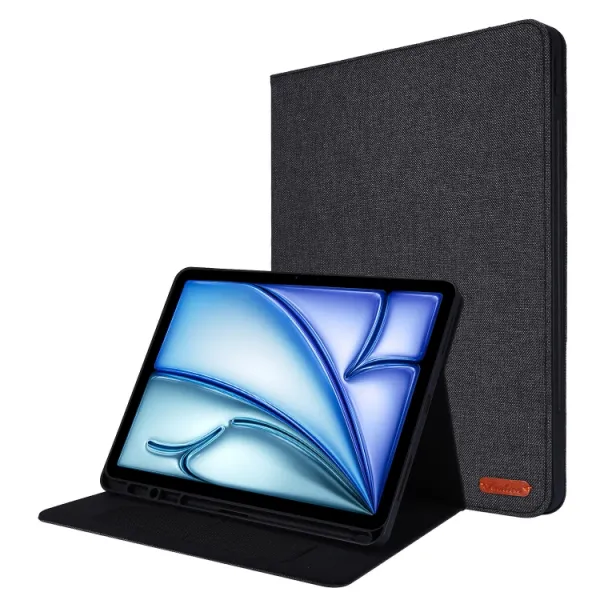 FABRIC Zaklápací kryt pre Apple iPad Air 11 2026 / 2025 / 2024 čierny