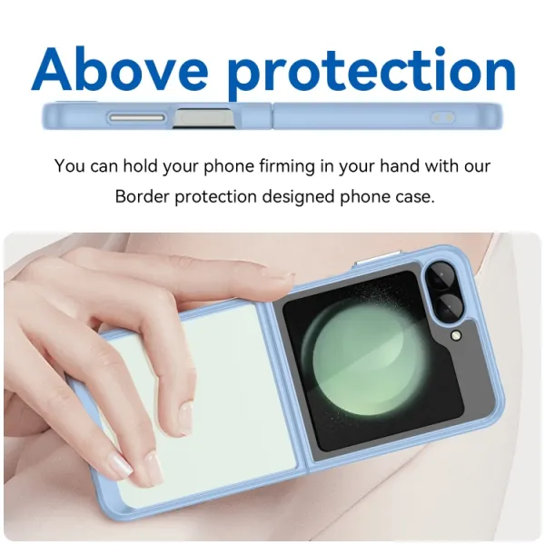CRYSTAL Ochranný obal pre Samsung Galaxy Z Flip7 FE 5G / Flip6 5G modrý