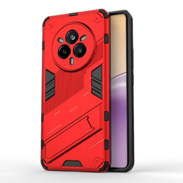 BIB Ochranný obal so stojanom pre Realme 14 Pro 5G červený
