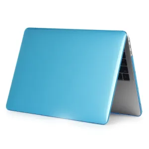 CRYSTAL Plastový kryt pre Macbook Air 13 (M2 / M3 / M4) A2681 / A3113 / A3240 svetlomodrý