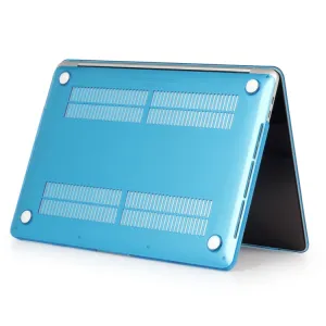 CRYSTAL Plastový kryt pre Macbook Air 13 (M2 / M3 / M4) A2681 / A3113 / A3240 svetlomodrý