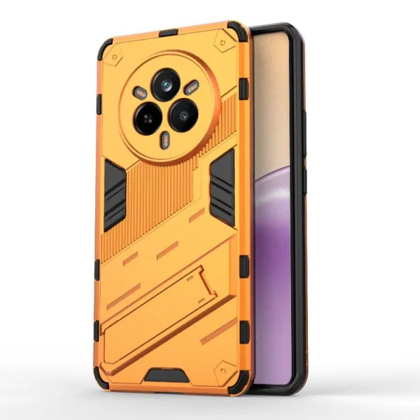 BIB Ochranný obal so stojanom pre Realme 14 Pro 5G oranžový