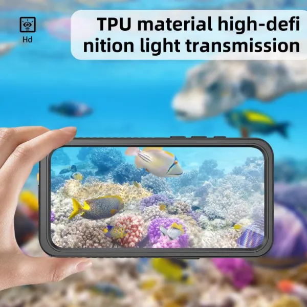 SOLID IP68 Obojstranný kryt pre Apple iPhone 16e / iPhone 17e čierny