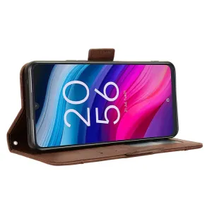 SLOT Peňaženkový obal pre TCL 50 SE hnedý