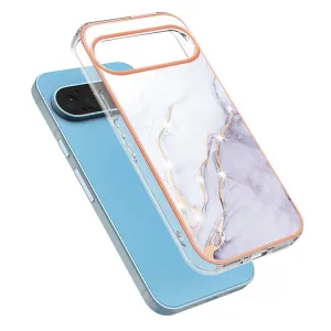 IMD MARBLE Ochranný kryt pre Google Pixel 9 / Pixel 9 Pro WHITE