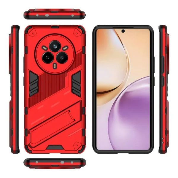 BIB Ochranný obal so stojanom pre Realme 14 Pro 5G červený
