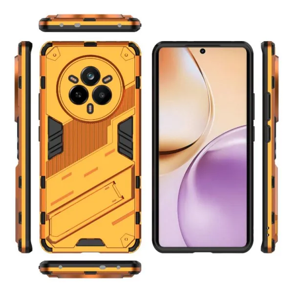 BIB Ochranný obal so stojanom pre Realme 14 Pro 5G oranžový