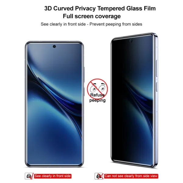IMAK 3D PRIVACY Tvrdené ochranné sklo pre Vivo X200 Pro 5G