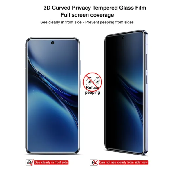 IMAK 3D PRIVACY Tvrdené ochranné sklo pre Vivo X200 5G