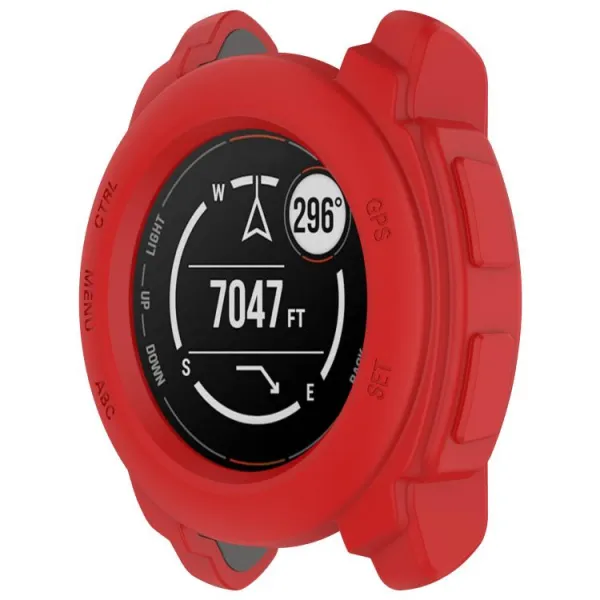 TPU HALF COVER Kryt pre Garmin Instinct E 40mm červený