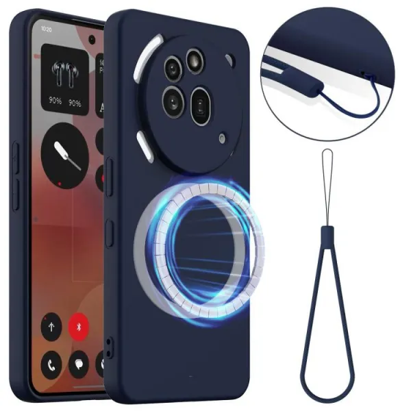 RUBBER MAGSAFE Silikónový kryt pre Nothing Phone (3a) Pro NAVY BLUE