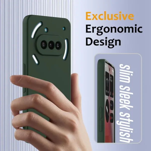 RUBBER MAGSAFE Silikónový kryt pre Nothing Phone (3a) DARK GREEN
