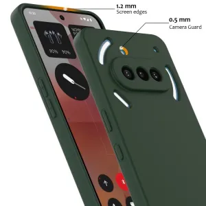 RUBBER MAGSAFE Silikónový kryt pre Nothing Phone (3a) DARK GREEN